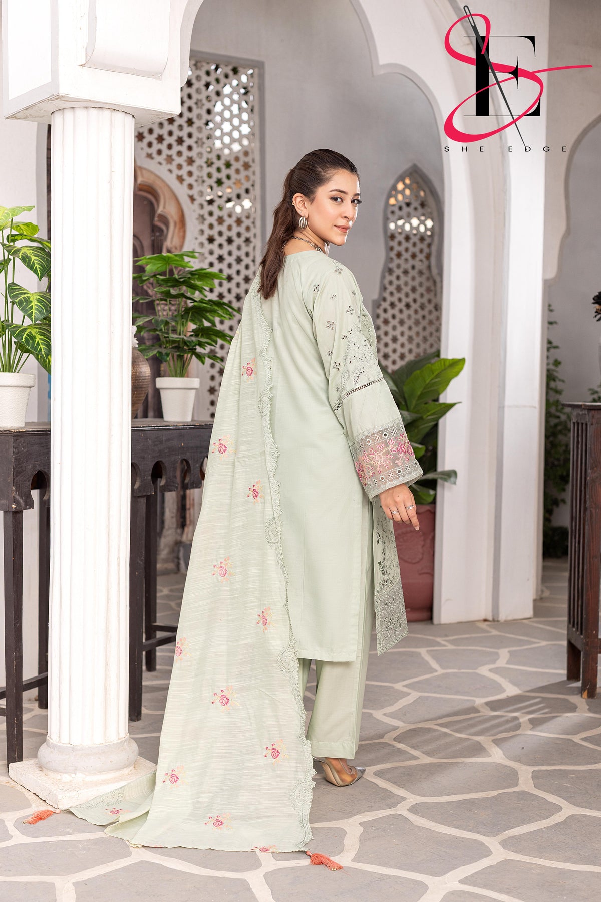 Three Piece Stitched Embroidered Suit - Summers 2025