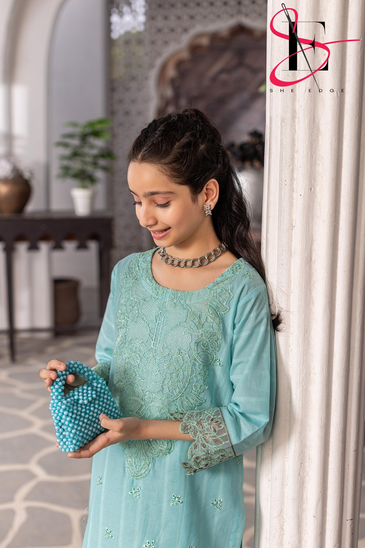 Two Piece kids Stitched Embroidered Suit - Summers 2025