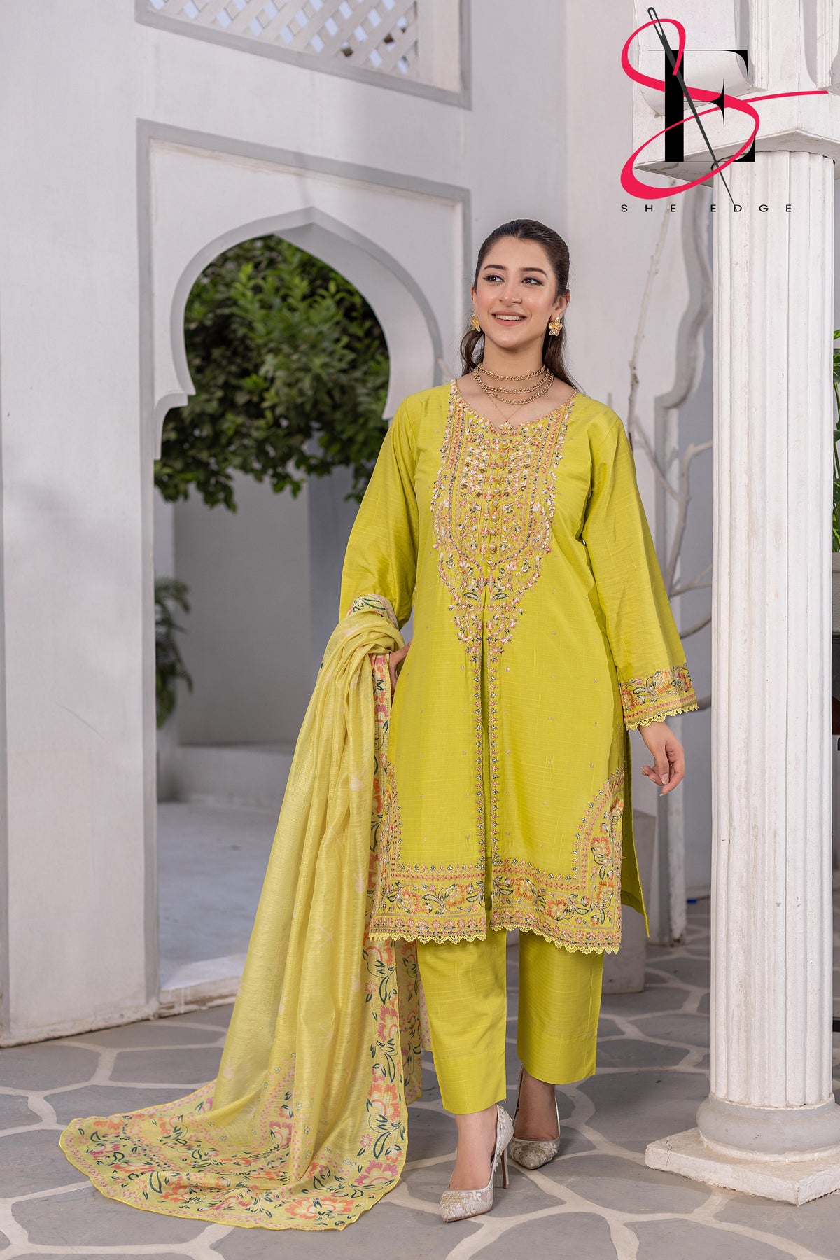 Three Piece Stitched Embroidered Suit - Summers 2025