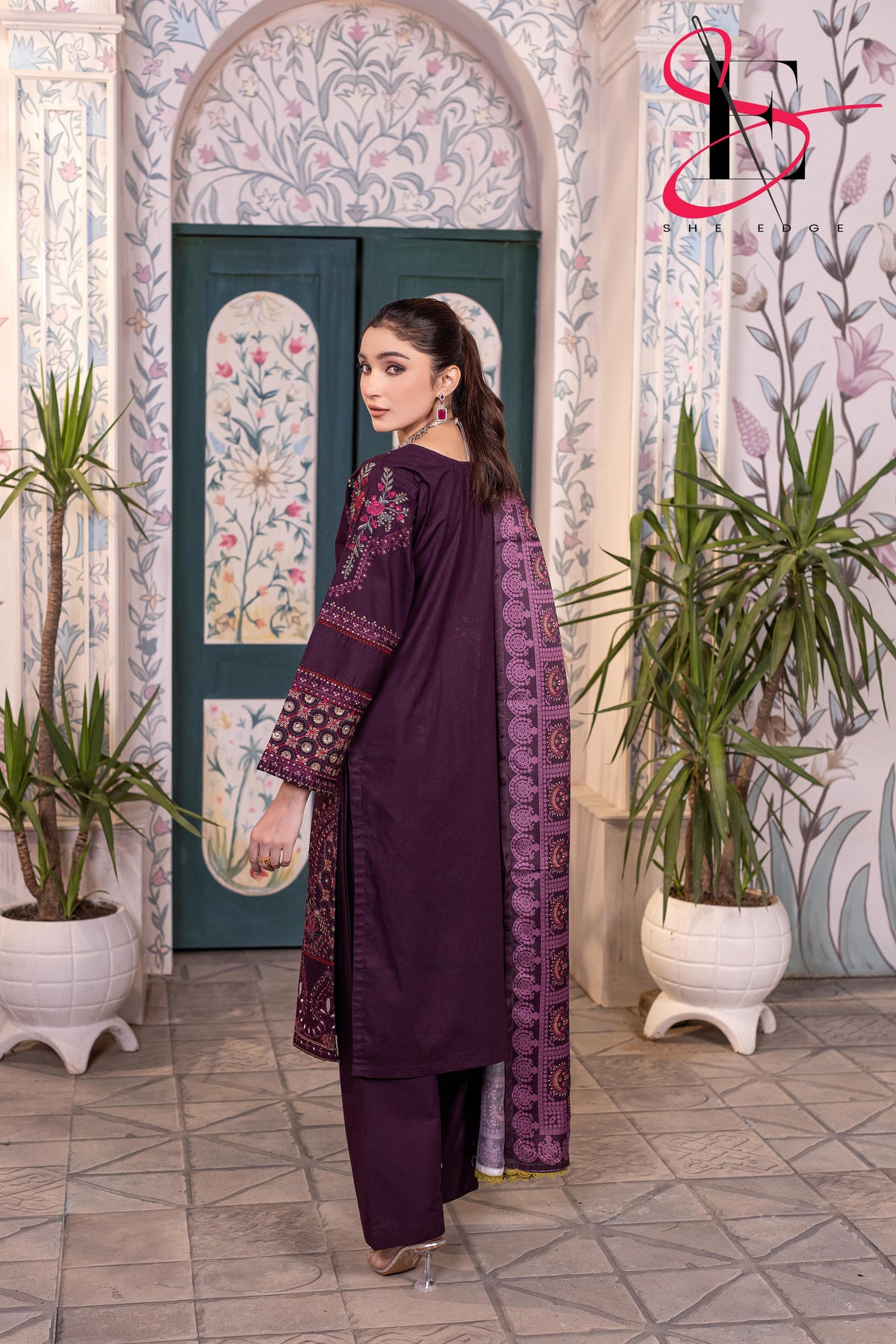Three Piece Stitched Embroidered Suit - Winters 2025
