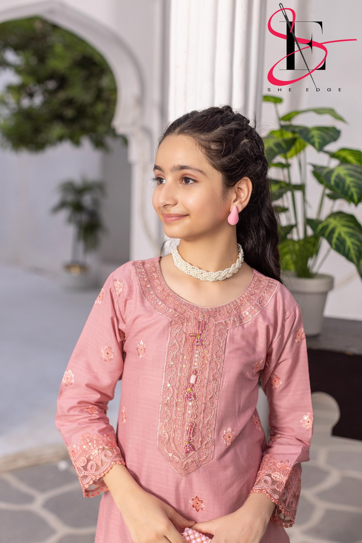 Two Piece kids Stitched Embroidered Suit - Summers 2025