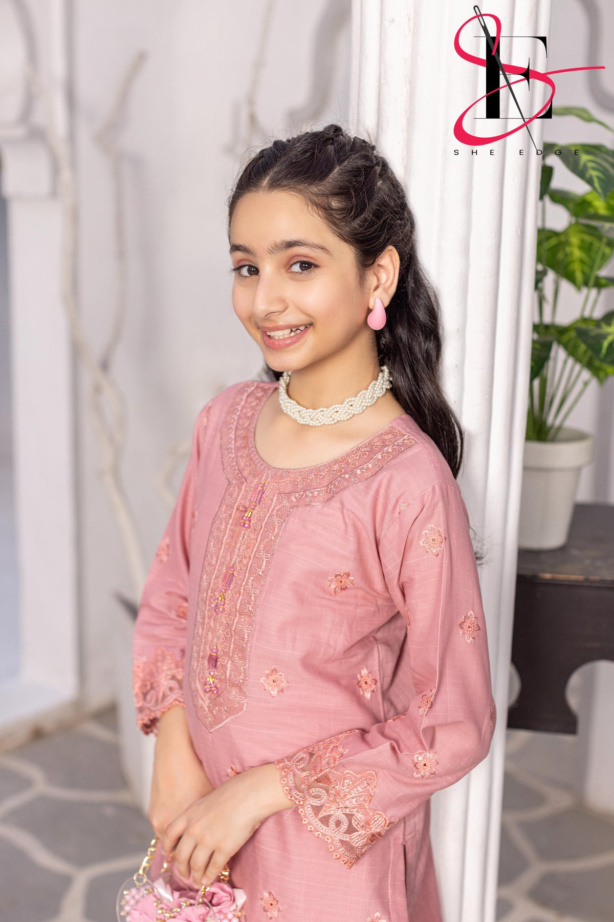 Two Piece kids Stitched Embroidered Suit - Summers 2025