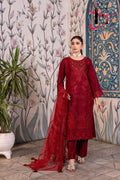 Three Piece Stitched Embroidered Suit - Winters 2025