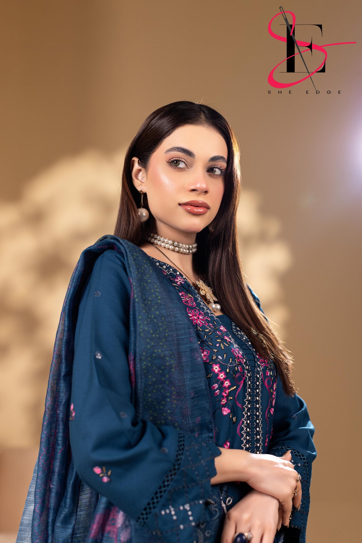Three Piece Stitched Embroidered Suit - Winters 2025