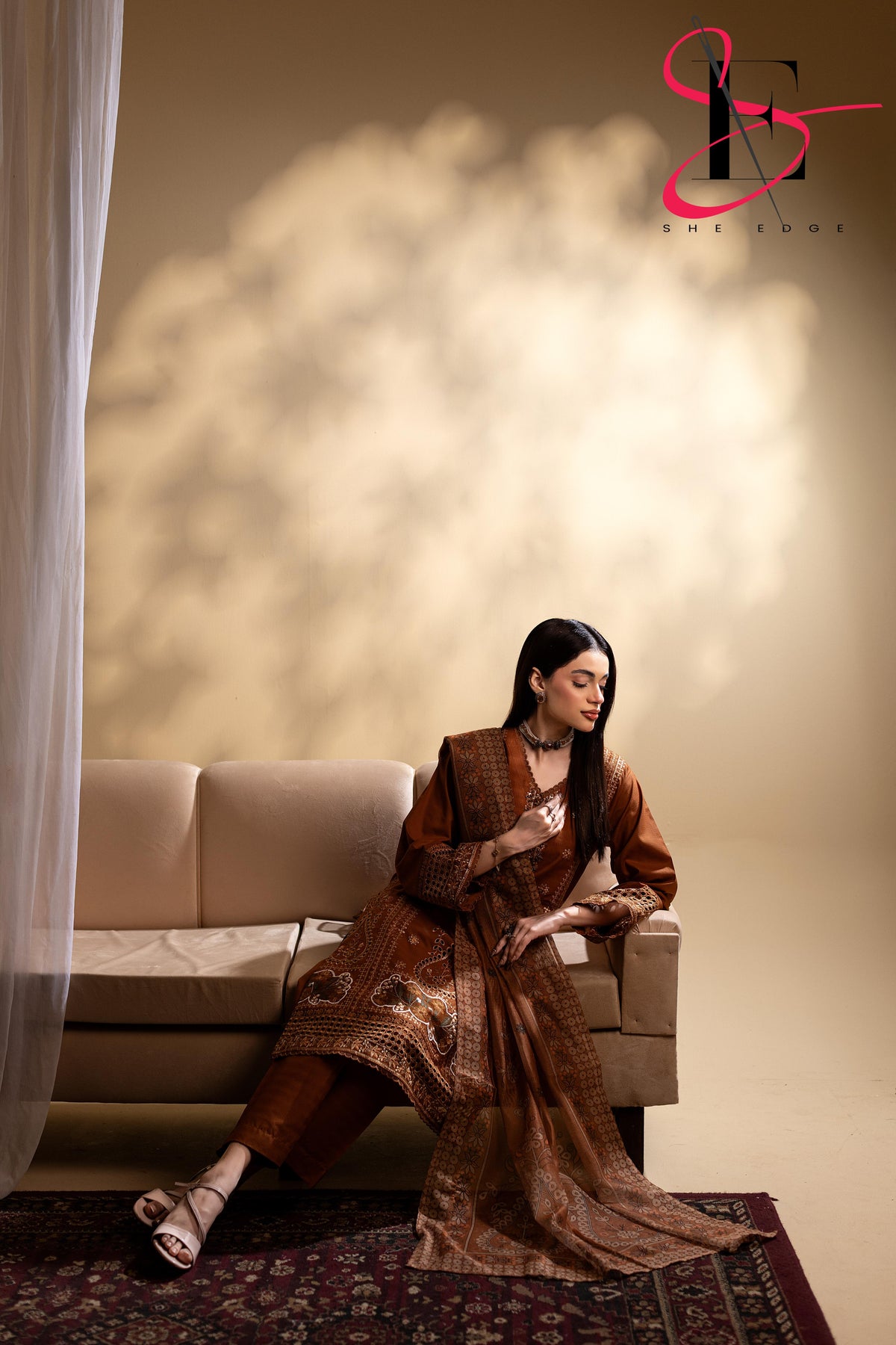 Three Piece Stitched Embroidered Suit - Winters 2025