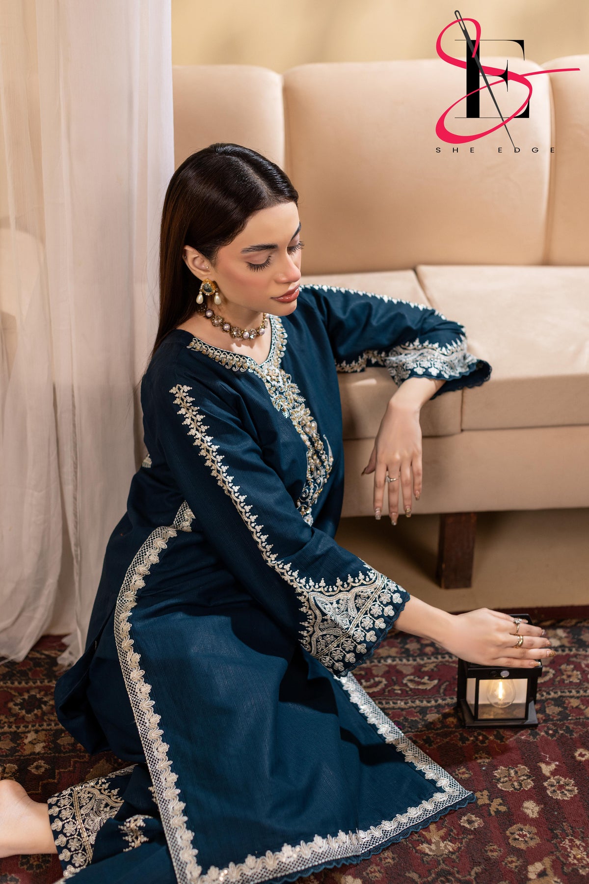 Three Piece Stitched Embroidered Suit - Winters 2025