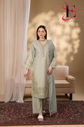 Three Piece Stitched Embroidered Suit - Winters 2025