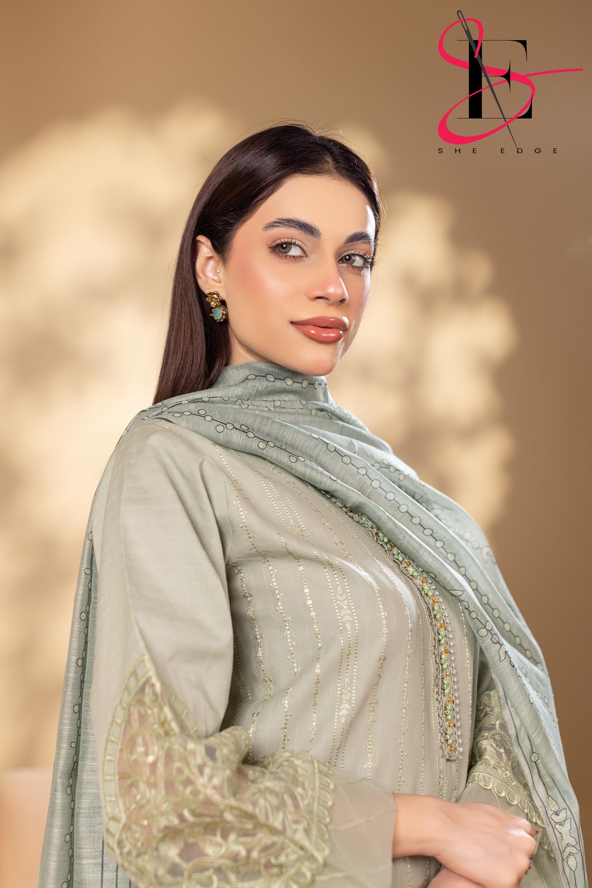 Three Piece Stitched Embroidered Suit - Winters 2025
