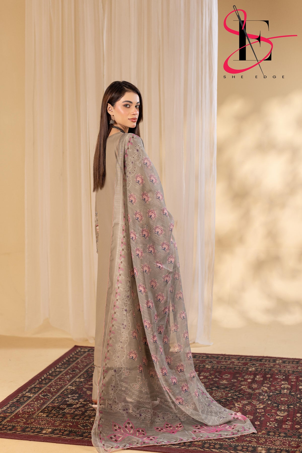 Three Piece Stitched Embroidered Suit - Winters 2025