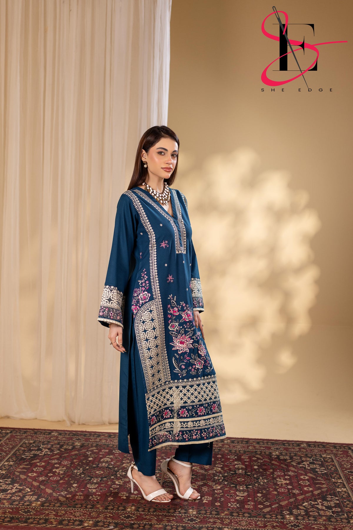 Three Piece Stitched Embroidered Suit - Winters 2025