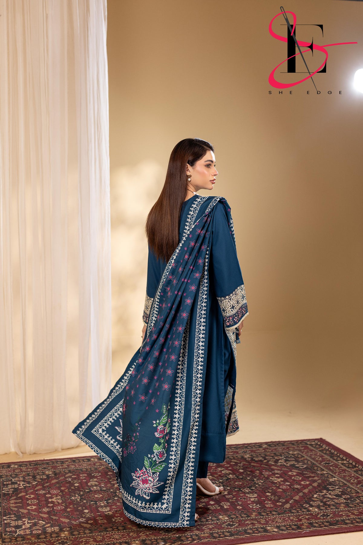 Three Piece Stitched Embroidered Suit - Winters 2025