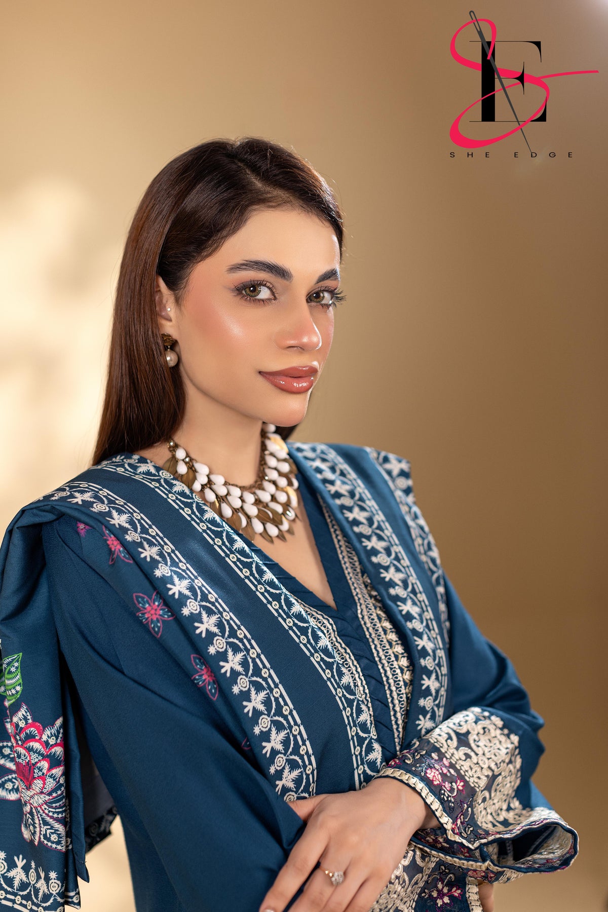 Three Piece Stitched Embroidered Suit - Winters 2025