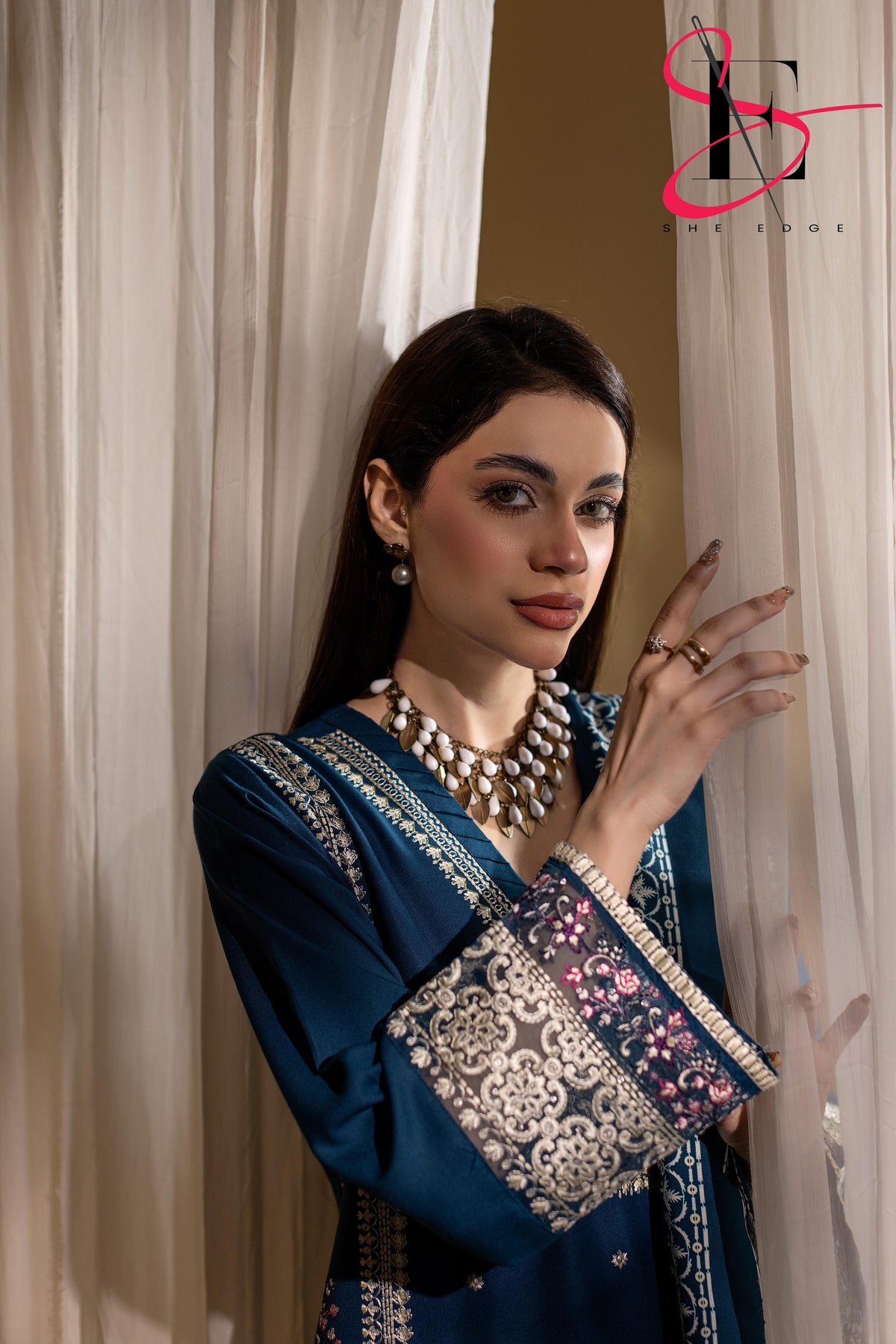 Three Piece Stitched Embroidered Suit - Winters 2025
