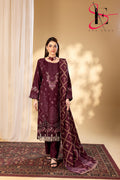 Three Piece Stitched Embroidered Suit - Winters 2025