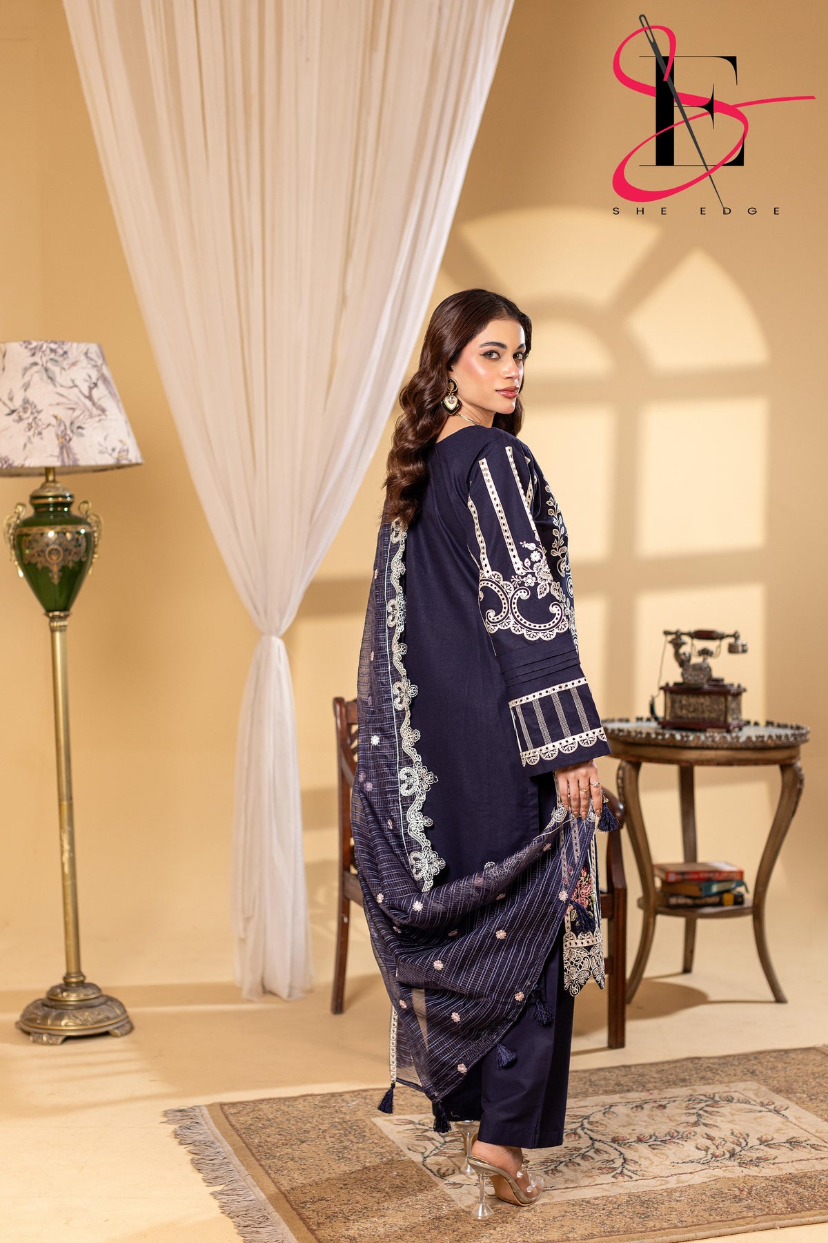 Three Piece Stitched Embroidered Suit - Winters 2025