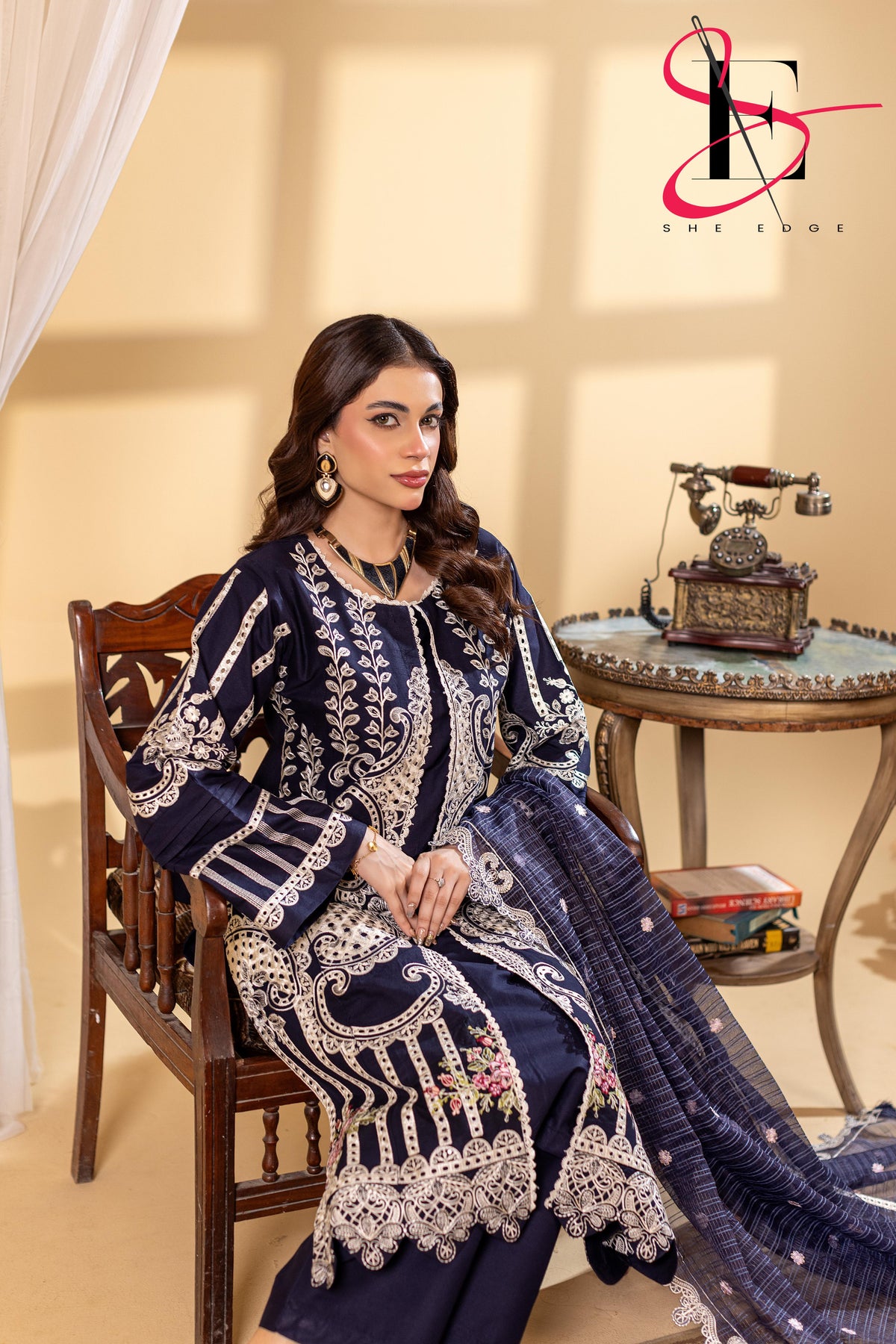 Three Piece Stitched Embroidered Suit - Winters 2025