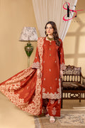 Three Piece Stitched Embroidered Suit - Winters 2025