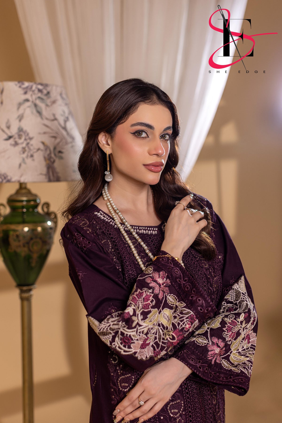 Three Piece Stitched Embroidered Suit - Winters 2025