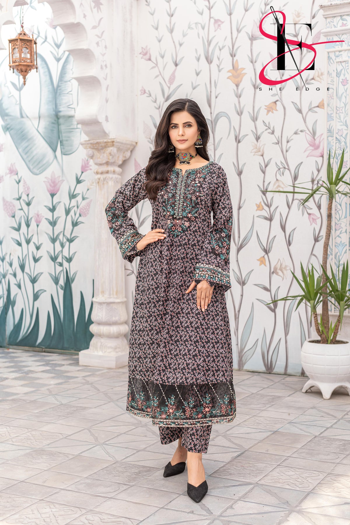 Three Piece Stitched Embroidered Suit - Winters 2025