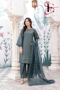 Three Piece Stitched Embroidered Suit - Winters 2025
