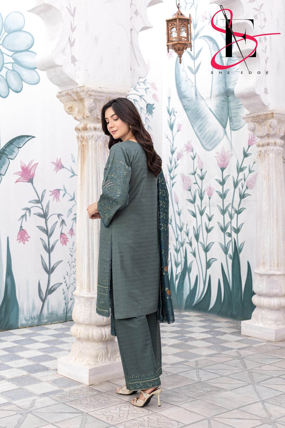 Three Piece Stitched Embroidered Suit - Winters 2025