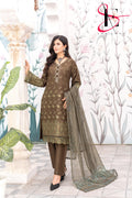 Three Piece Stitched Embroidered Suit - Winters 2025