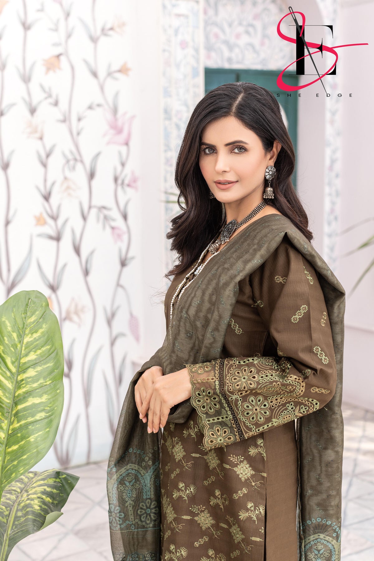 Three Piece Stitched Embroidered Suit - Winters 2025