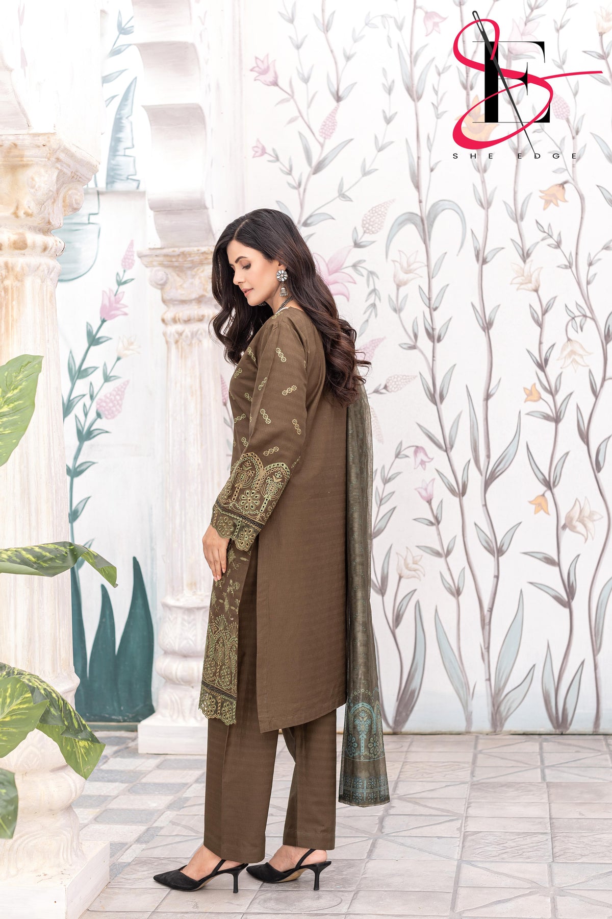 Three Piece Stitched Embroidered Suit - Winters 2025