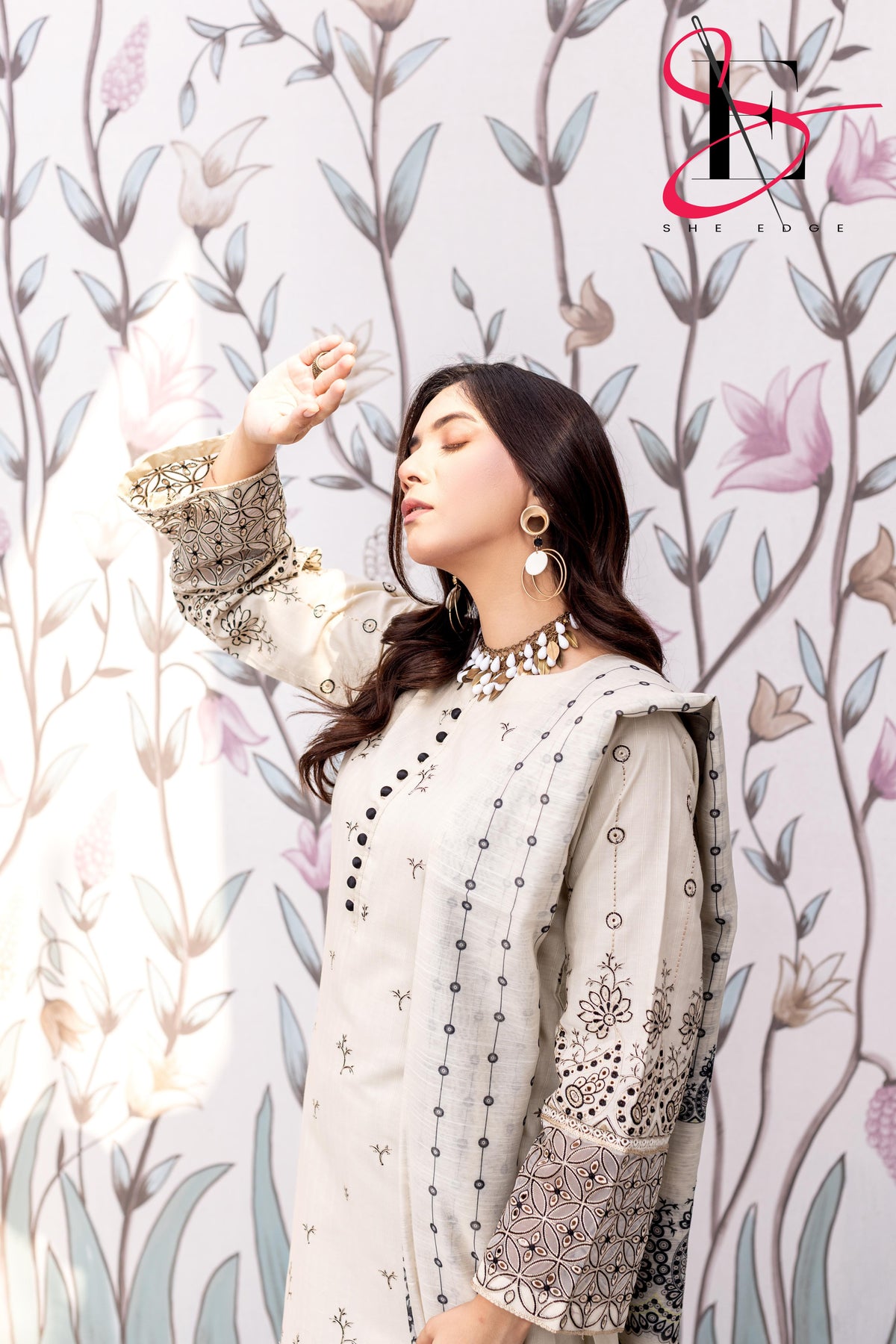 Three Piece Stitched Embroidered Suit - Winters 2025