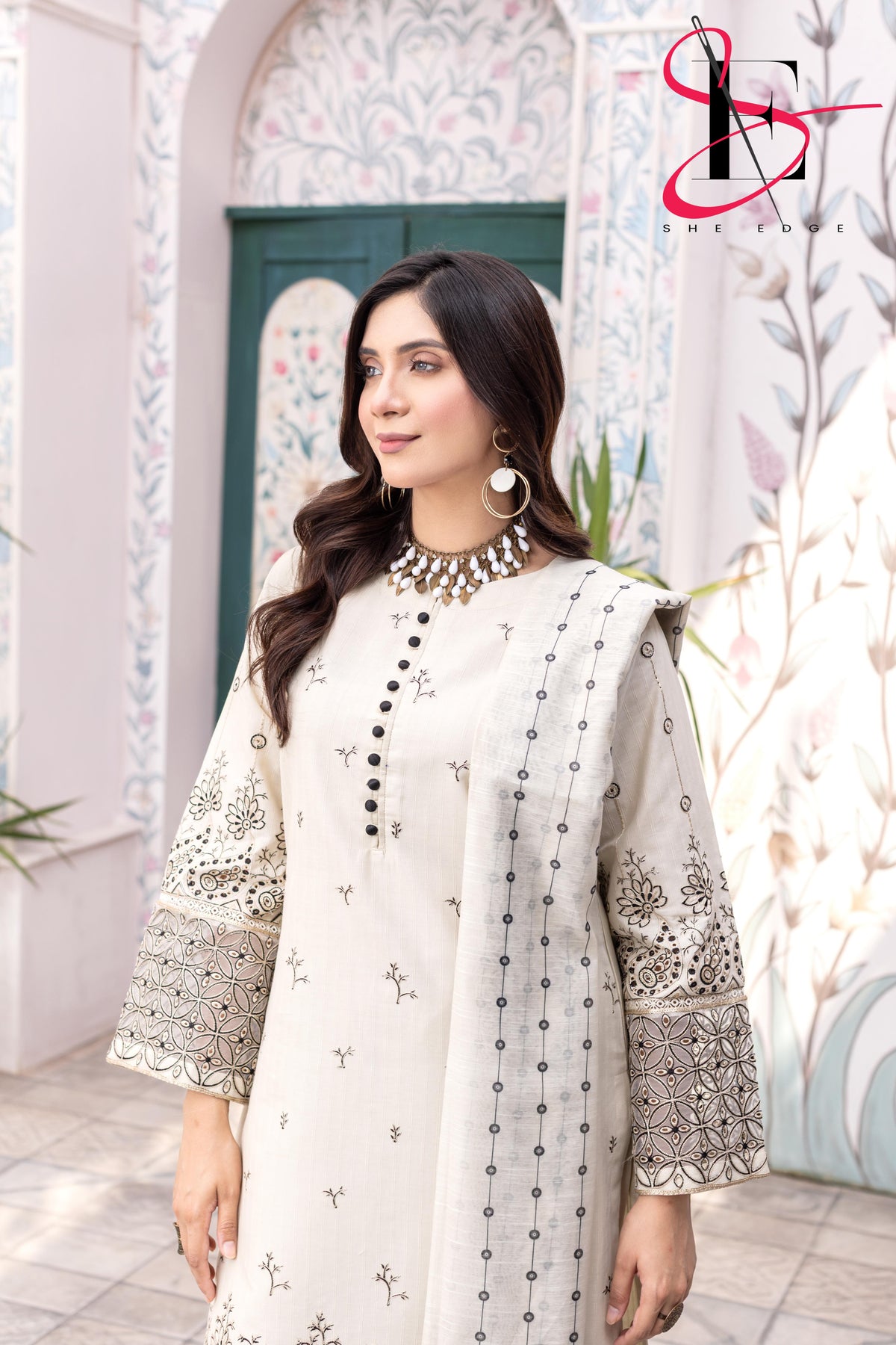 Three Piece Stitched Embroidered Suit - Winters 2025