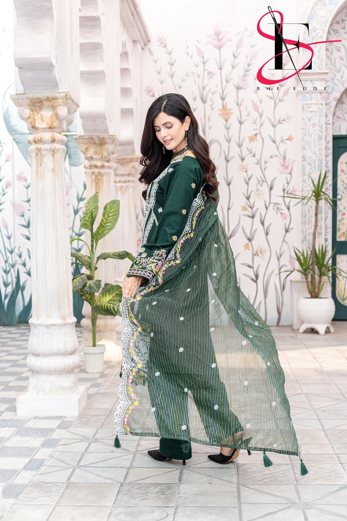Three Piece Stitched Embroidered Suit - Winters 2025