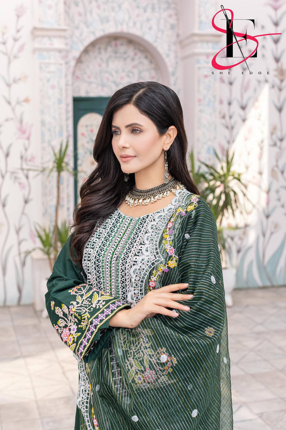 Three Piece Stitched Embroidered Suit - Winters 2025
