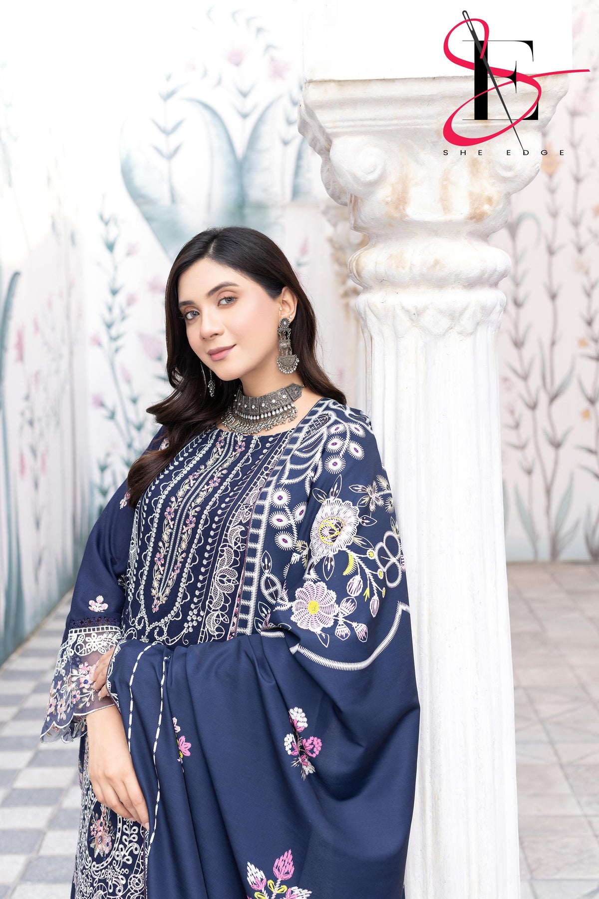 Three Piece Stitched Embroidered Suit - Winters 2025