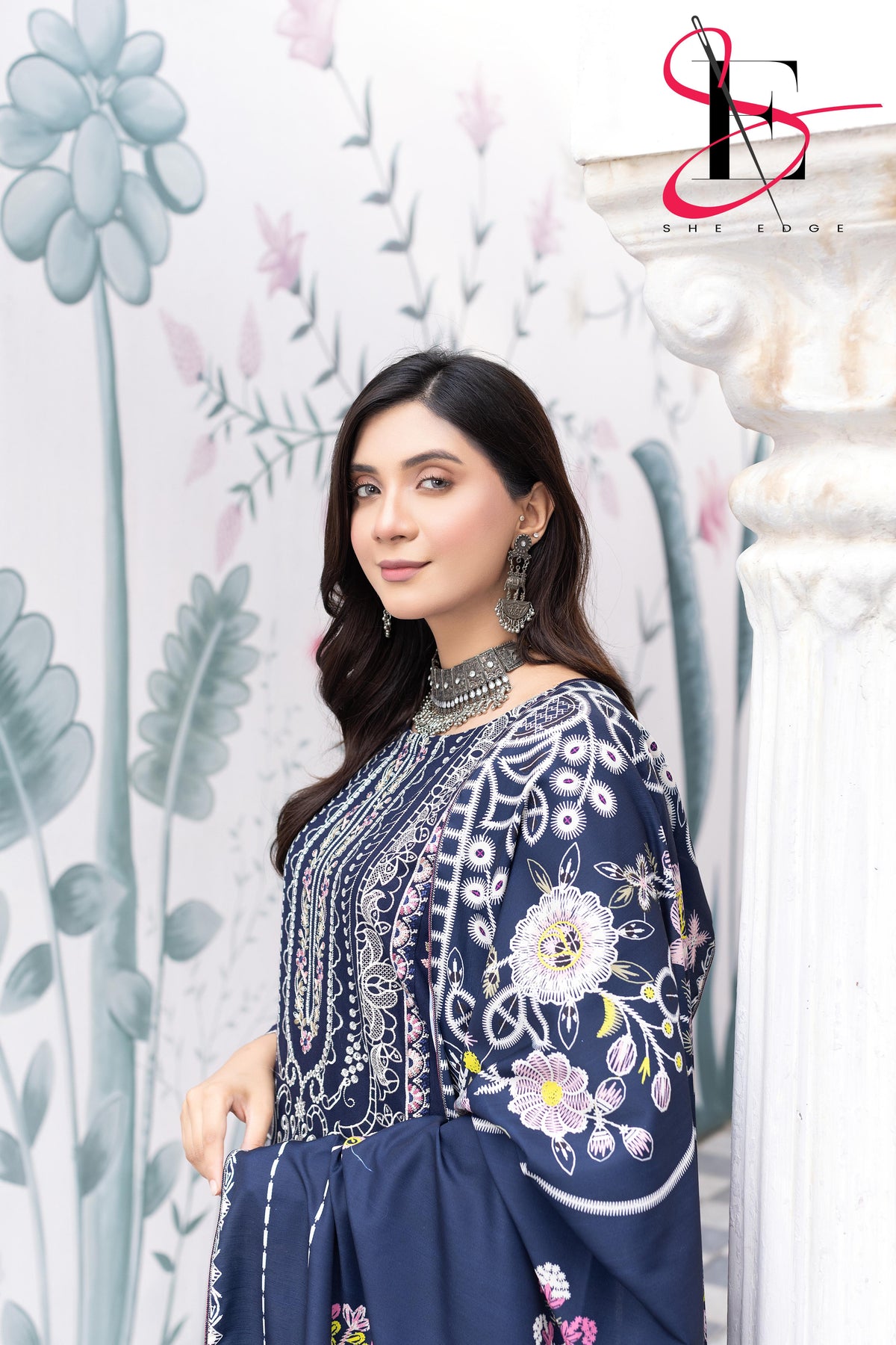 Three Piece Stitched Embroidered Suit - Winters 2025
