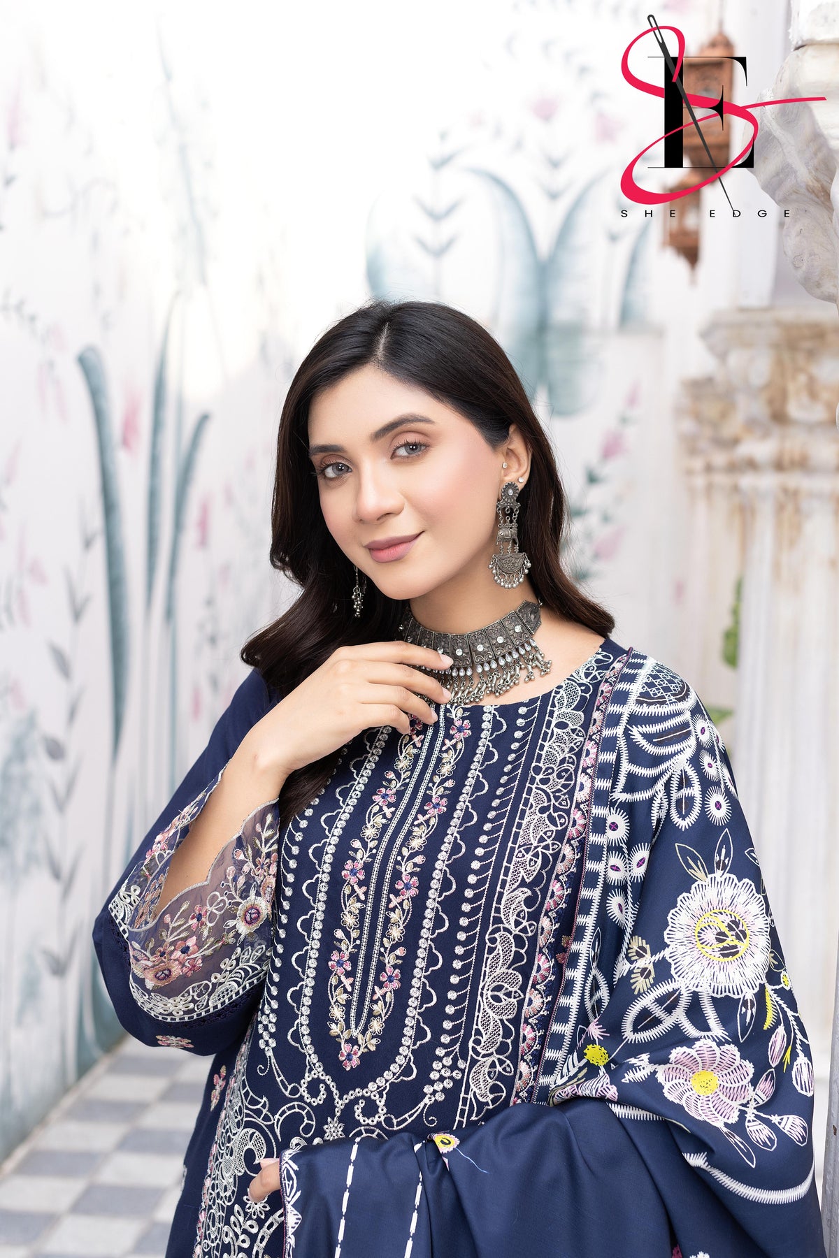 Three Piece Stitched Embroidered Suit - Winters 2025