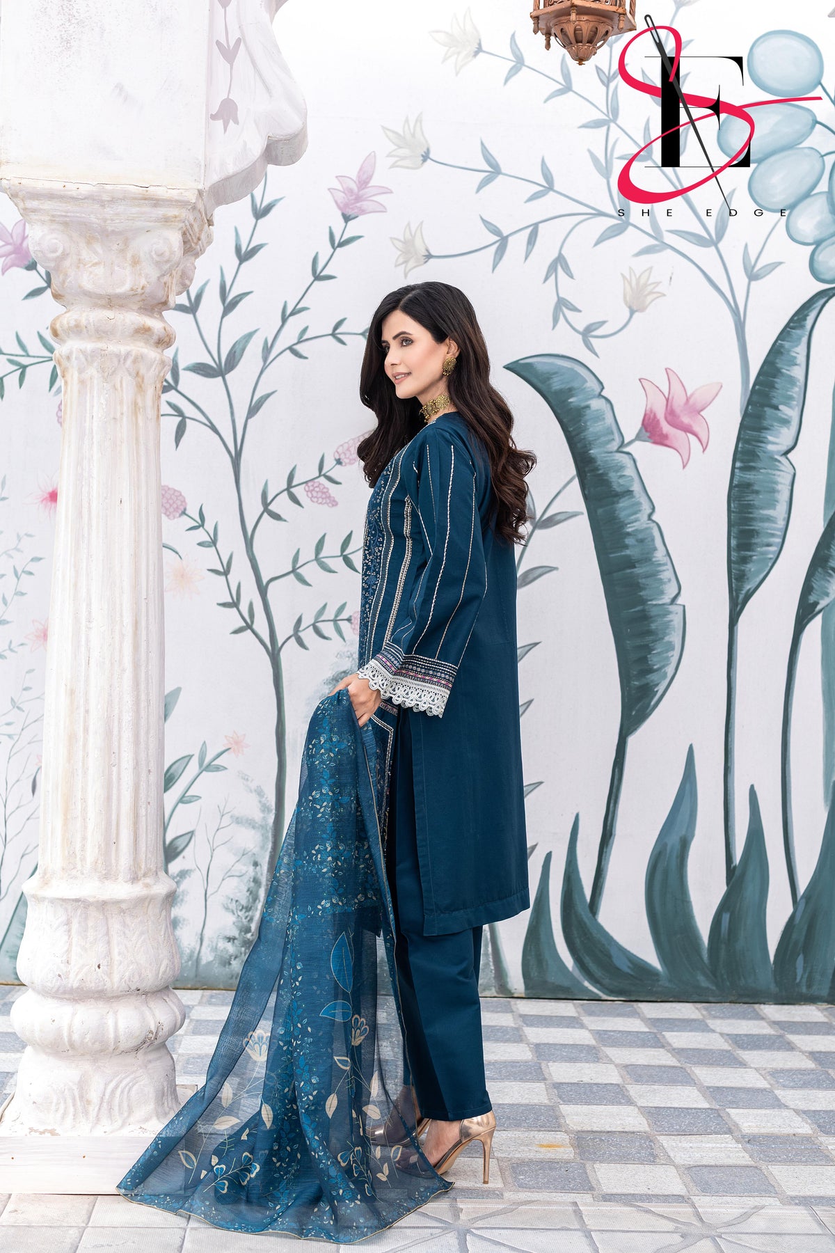 Three Piece Stitched Embroidered Suit - Winters 2025