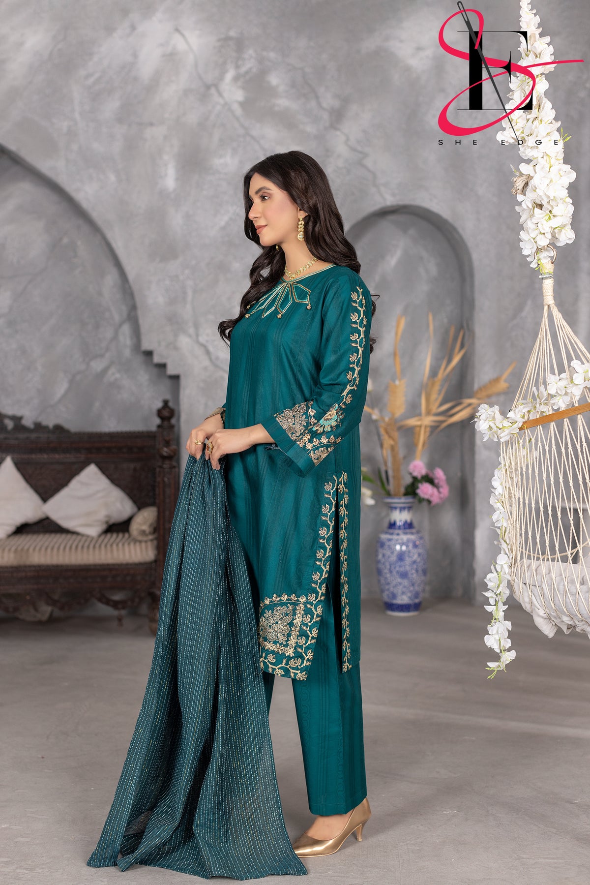 Three Piece Stitched Embroidered Suit - Summers 2025