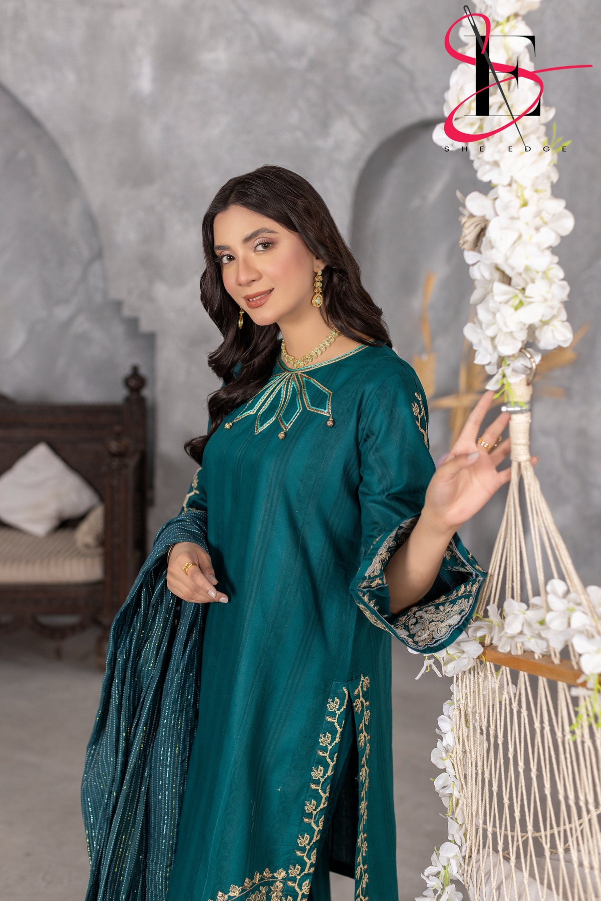 Three Piece Stitched Embroidered Suit - Summers 2025