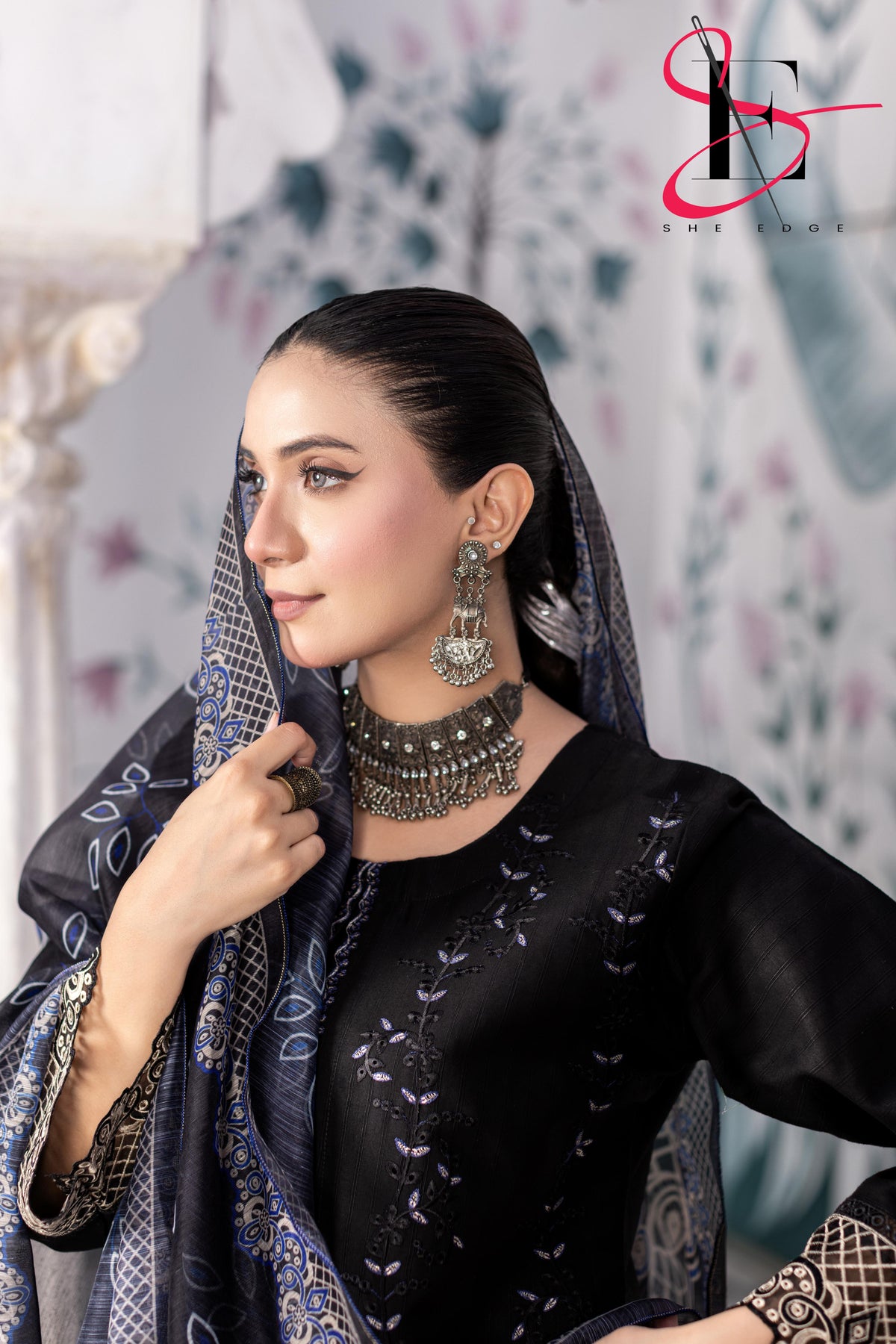 Three Piece Stitched Embroidered Suit - Winters 2025
