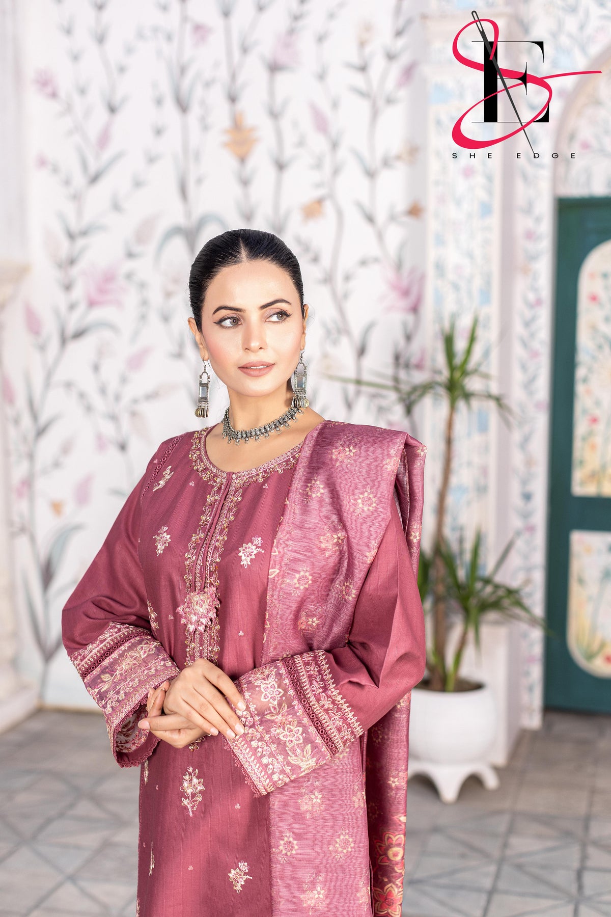 Three Piece Stitched Embroidered Suit - Winters 2025