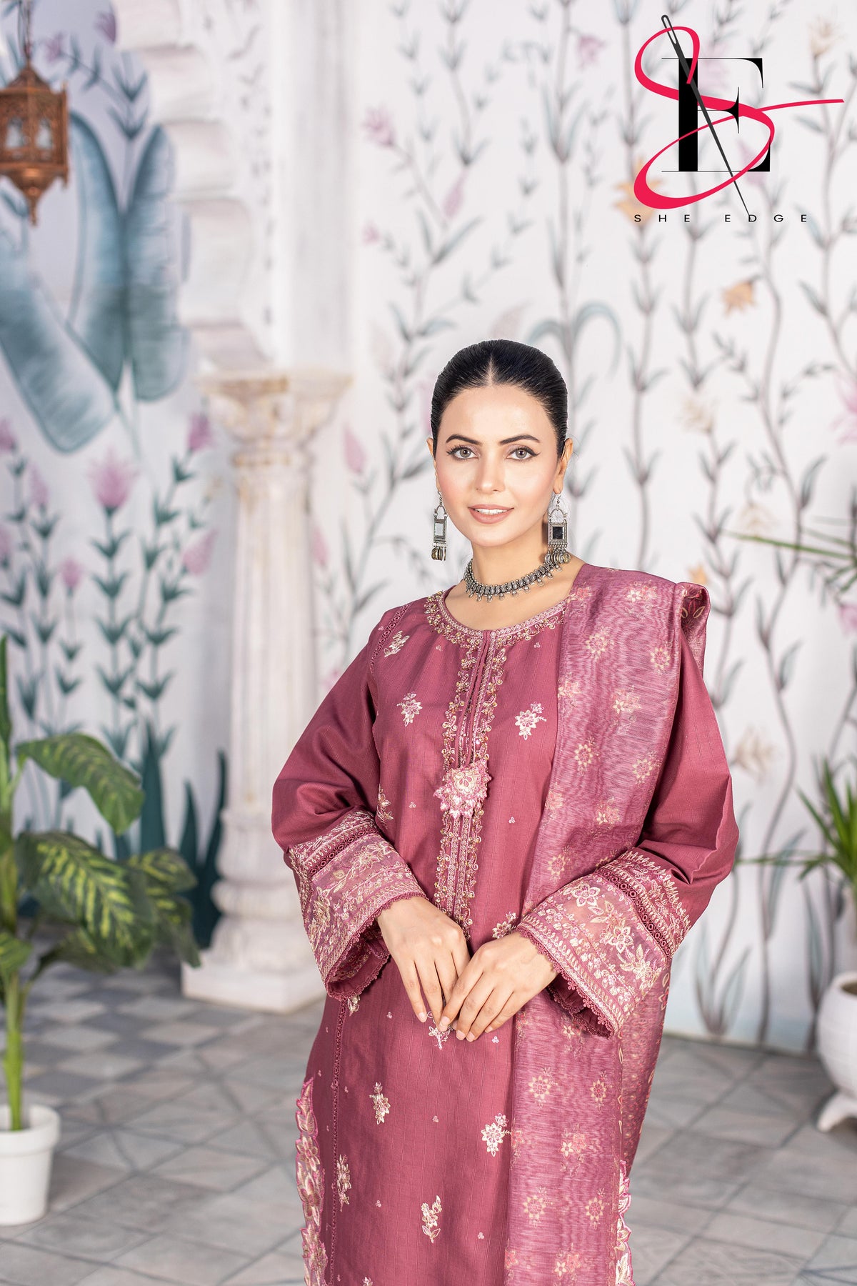 Three Piece Stitched Embroidered Suit - Winters 2025