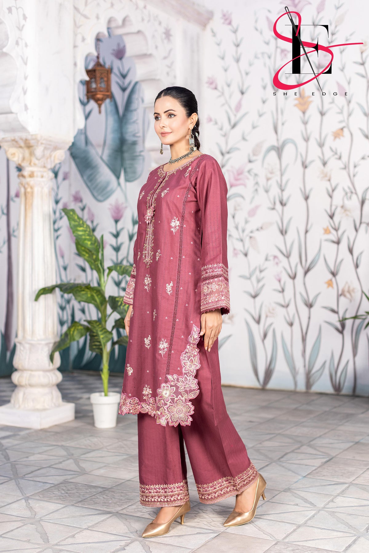 Three Piece Stitched Embroidered Suit - Winters 2025