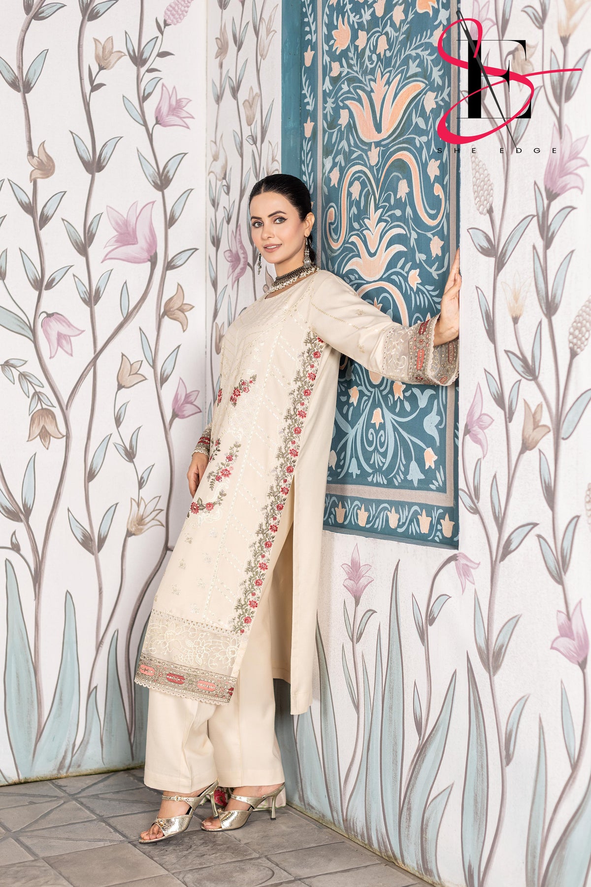 Three Piece Stitched Embroidered Suit - Winters 2025