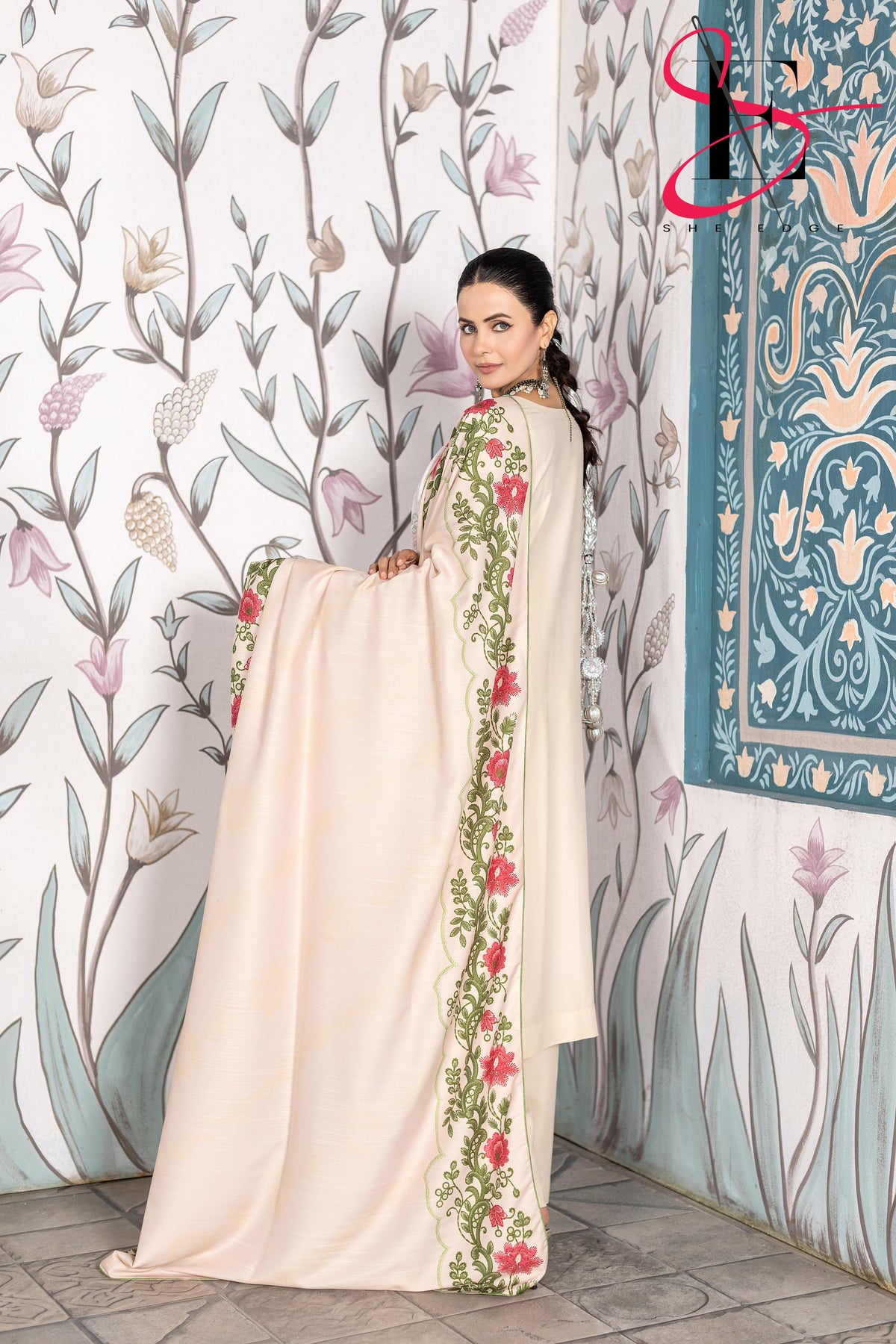 Three Piece Stitched Embroidered Suit - Winters 2025