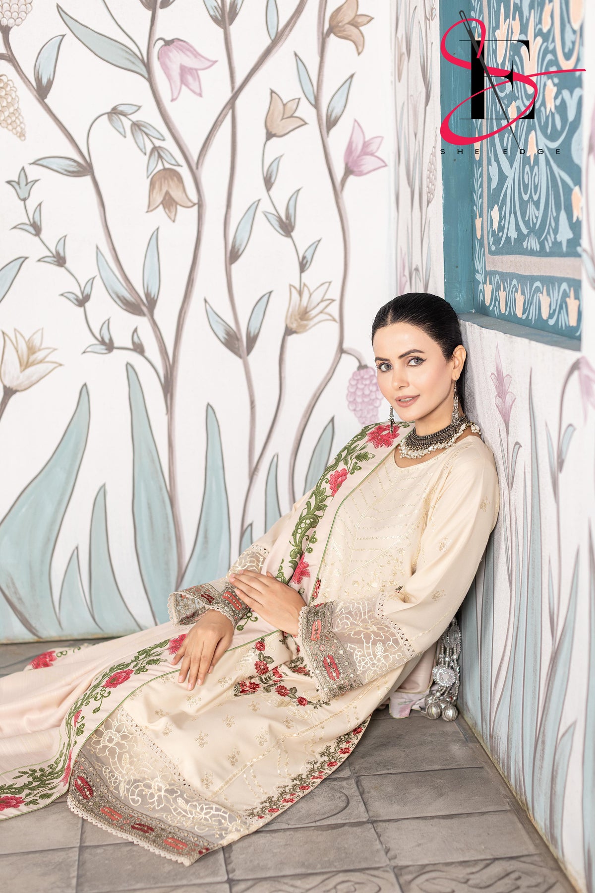 Three Piece Stitched Embroidered Suit - Winters 2025