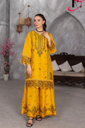 Two Piece Stitched Embroidered Casual Suit - Summers 2025