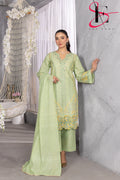 Three Piece Stitched Embroidered Suit - Summers 2025
