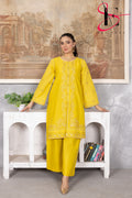 Two Piece Stitched Embroidered Casual Suit - Summers 2025