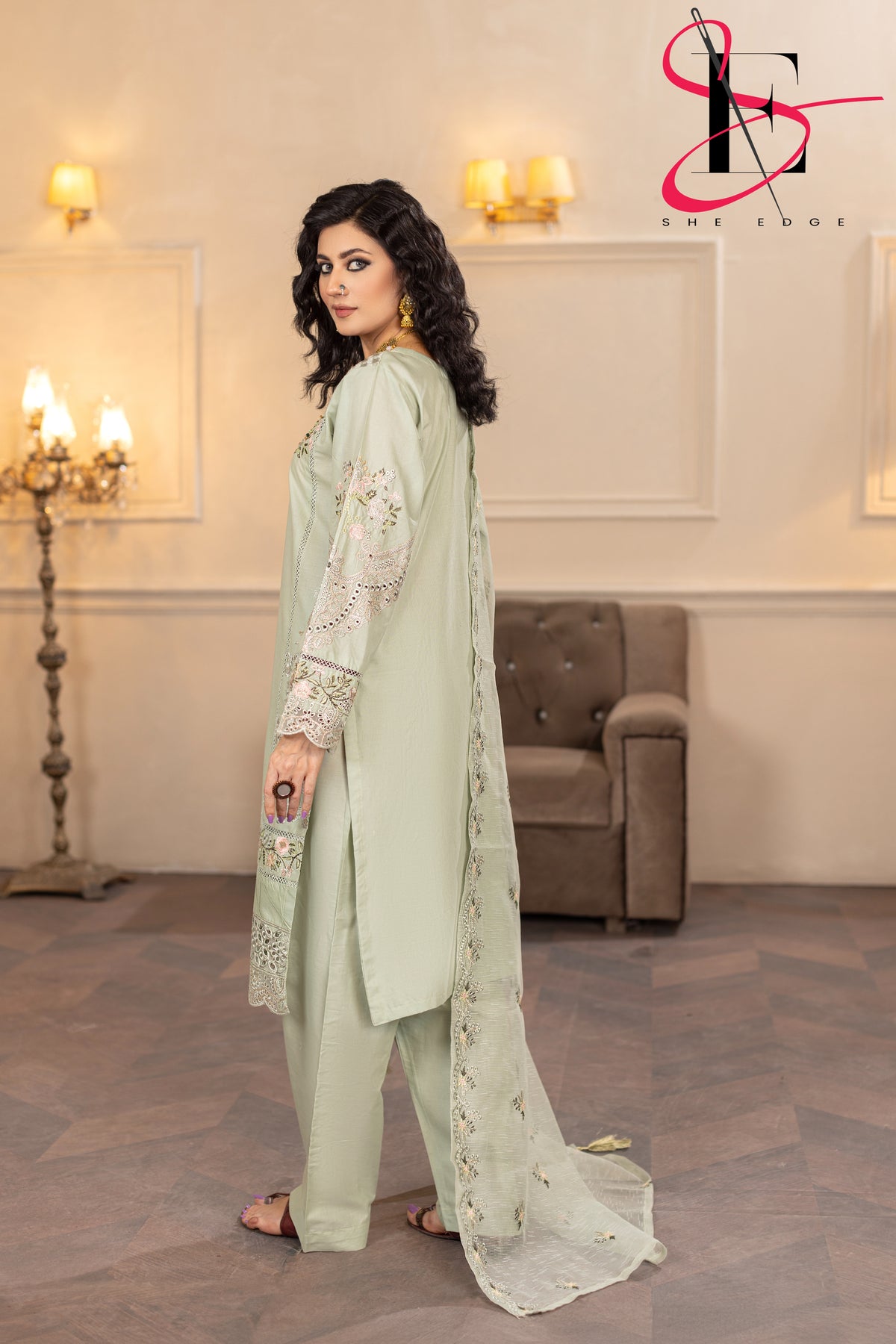 Three Piece Stitched Embroidered Suit - Summers 2025