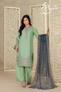 Three Piece Stitched Embroidered Suit Festive Collection - Summers 2026